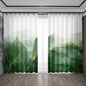 Decobites Green Turtle Leaf Curtains for Kitchen, Coffee Shop, Living Room - Stylish Home Decoration