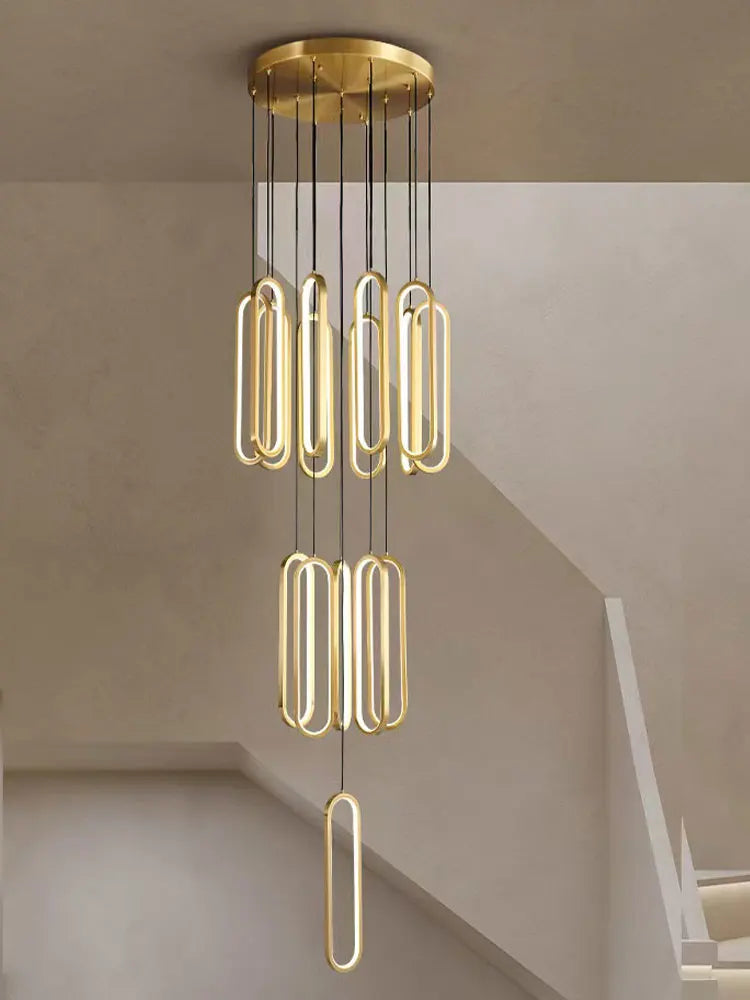 DecorBites™ LED Staircase Branch Chandelier for Modern Living & Dining Rooms
