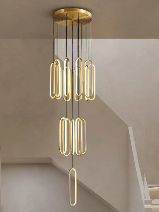 DecorBites™ LED Staircase Branch Chandelier for Modern Living & Dining Rooms