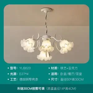 Decorbites™ LED-Blütenkronleuchter: Französischer Retro-Stil für Schlafzimmer, Wohnzimmer, Restaurant