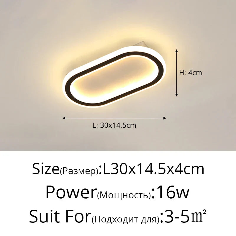 DecorBites™ LED Strip Ceiling Lights for Bedroom Hallway Living Room Decor