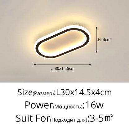 DecorBites™ LED Strip Ceiling Lights for Bedroom Hallway Living Room Decor