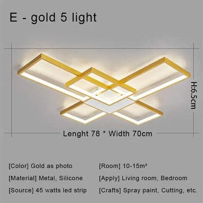 DecorBites™ Black LED Chandelier Ceiling Light Remote Control Fixture for Living Room, Bedroom & Kitchen