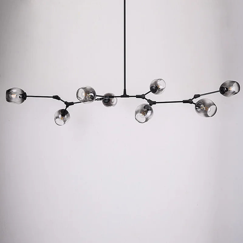 DecorBites™ Gold Glass Ball Pendant Lights for Modern Dining Room Decor