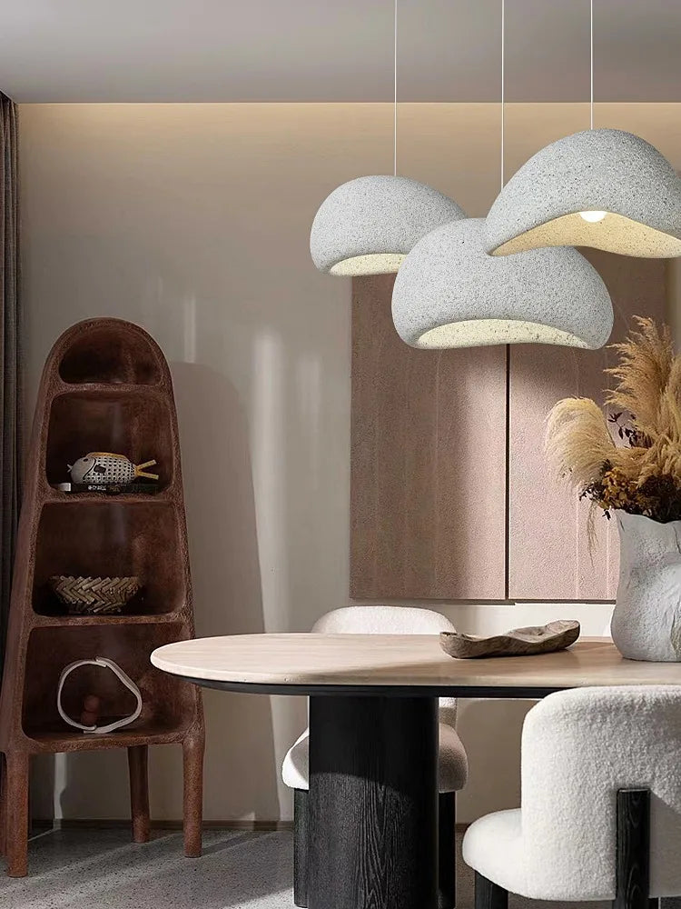 DecorBites™ Japanese Wabi Sabi LED Pendant Lamp Modern Simple Living Room Bedroom Chandelier