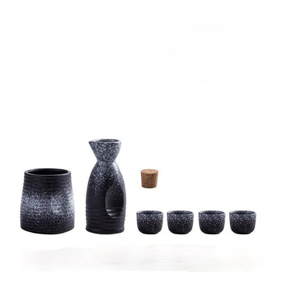 DecorBites™ Ceramic Wine Sake Set with Heater and Dispenser