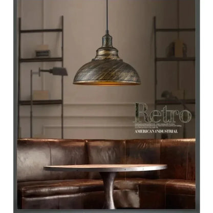 Retro Industrial Color Block Aluminum Pendant Light