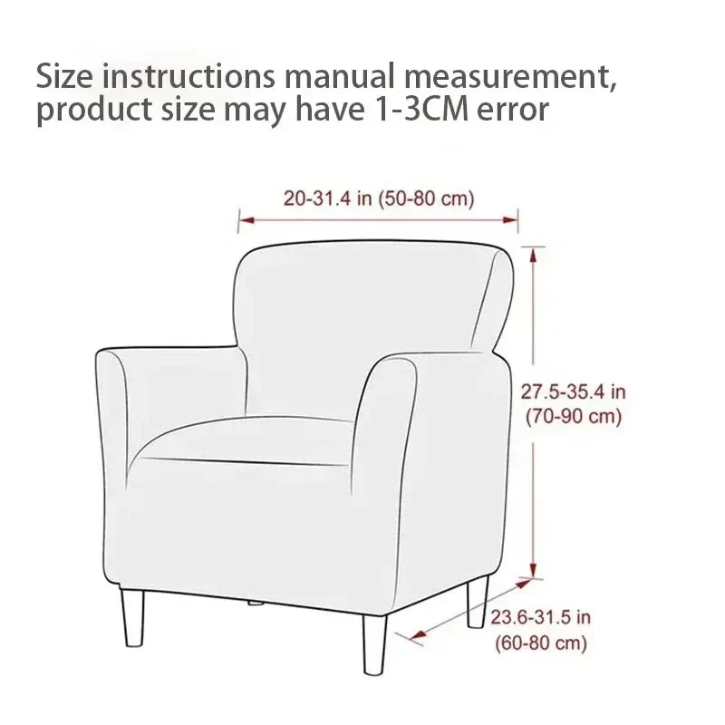 DecorBites™ Accent Chair Cover Slipcovers | Stretch Sofa Couch Case