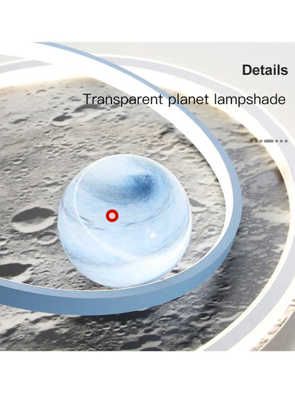 Lámpara de techo LED DecorBites™ Astronaut: Lámpara colgante infantil con control remoto para dormitorio y guardería.