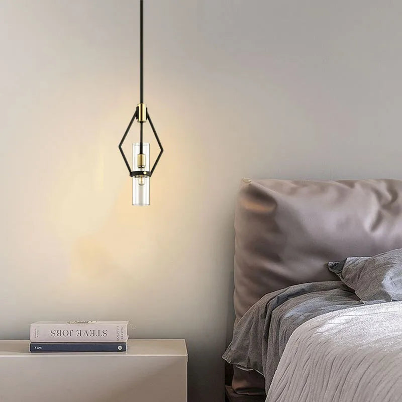 DecorBites™ Clear Glass E27 Bulb Pendant Lights for Dining Room, Kitchen, Bedroom