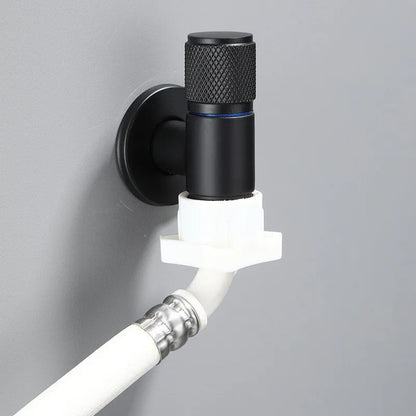 DecorBites™ Black Copper Brass Washing Machine Faucet Single Cold Wall Mounted Bibcock