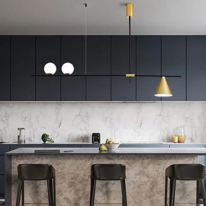 DecorBites™ Glass Chandelier Pendant Light for Dining Room Kitchen Fixtures