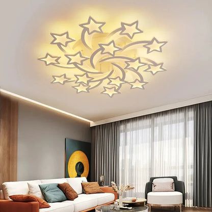 DecorBites™ LED Acrylic Chandelier Lights with Remote for Home Indoor Lighting