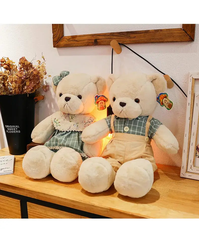 Decorbites™ Juguetes de Peluche de Oso Pareja de 80 cm Regalo de Navidad