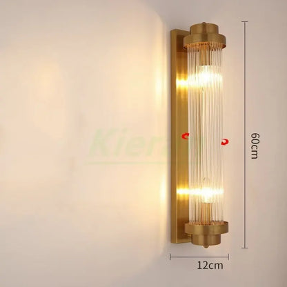 Lámpara de pared LED de cristal DecorBites™ para dormitorio, sala de estar o estudio. Diseño minimalista.