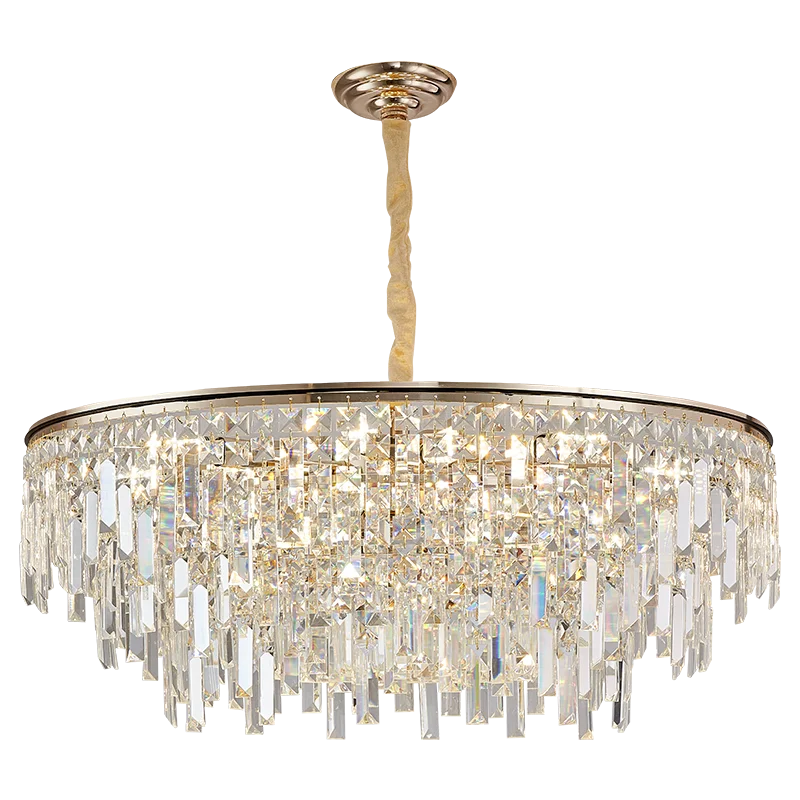 DecorBites™ Crystal LED Chandelier for Living Room, Dining & Bedroom - High-end Luxury Lighting