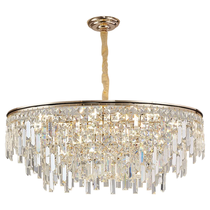 DecorBites™ Crystal LED Chandelier for Living Room, Dining & Bedroom - High-end Luxury Lighting