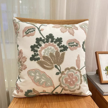 Funda de cojín bordada de lujo DecorBites™, fundas de almohada decorativas de primera calidad