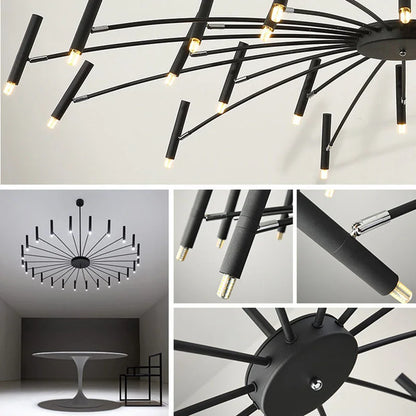 DecorBites™ LED Chandelier: Modern Nordic Design for Living Room, Bedroom, Office, Study - Home Décor Lighting