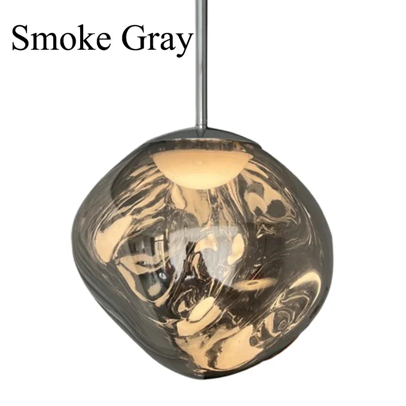 Lava Acrylic Pendant Light With Polished Chrome Finish