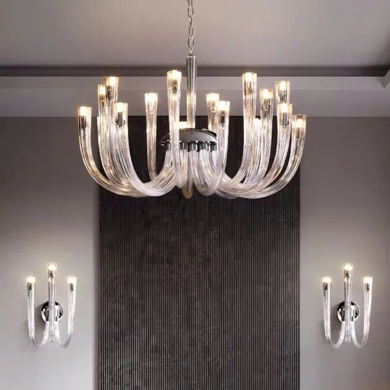 DecorBites™ Glass Tube Dining Chandelier Modern Lamps