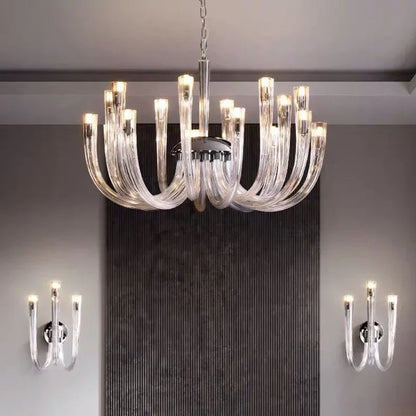 DecorBites™ Glass Tube Dining Chandelier Modern Lamps