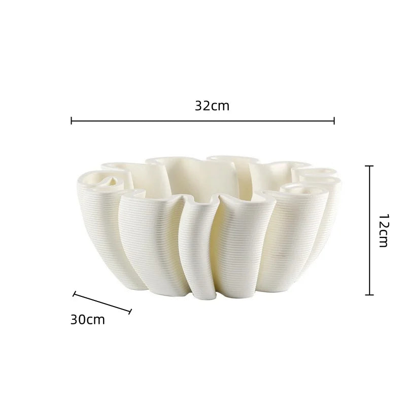 Bandeja para fruta DecorBites™ con rayas geométricas para decoración y almacenamiento del hogar