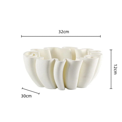 Bandeja para fruta DecorBites™ con rayas geométricas para decoración y almacenamiento del hogar
