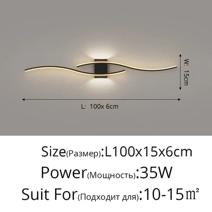 DecorBites™ LED Wall Lamp: Modern Long Strip Design for Aisle, Bedroom, Closets - Indoor Sconces Lighting