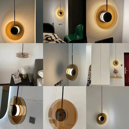 Modern Scandinavian White Glass Bedside Pendant Light