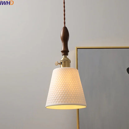 DecorBites™ Ceramic LED Pendant Light Nordic Modern Hanging Lamp for Home Decor