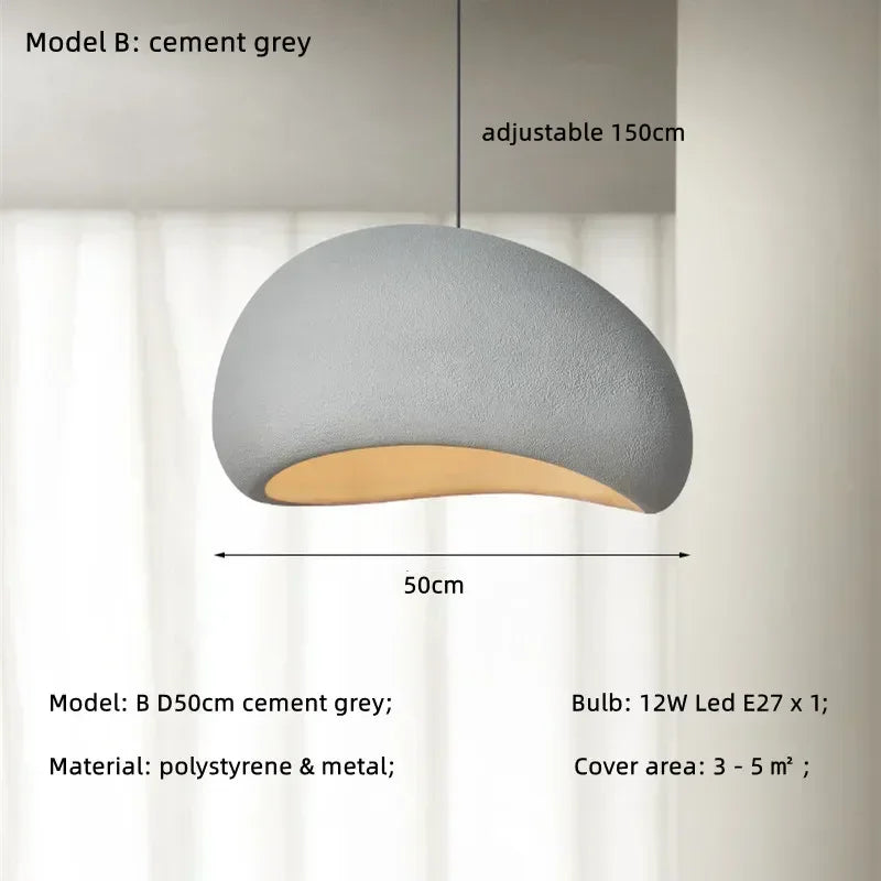 DecorBites™ Japanese Style Wabi-sabi LED Pendant Chandelier for Living, Dining, or Bar Decoration