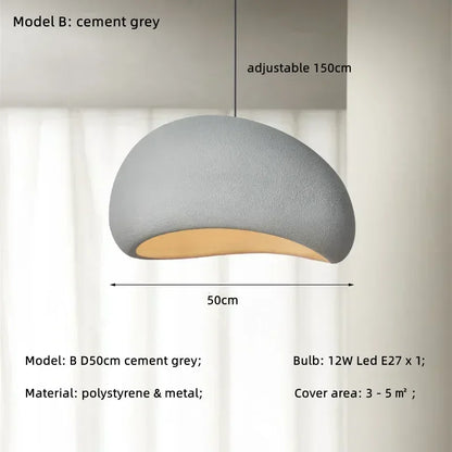 DecorBites™ Japanese Style Wabi-sabi LED Pendant Chandelier for Living, Dining, or Bar Decoration