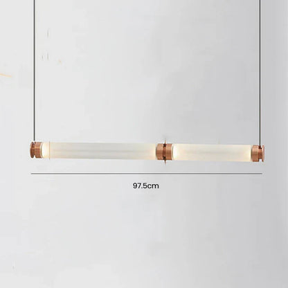 Lámpara de techo colgante LED DecorBites™ Luna de tubo de vidrio para cocina, comedor o escalera