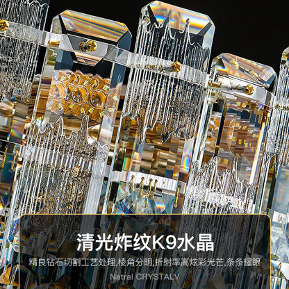 DecorBites™ Crystal Light Chandelier: Luxury European Livingroom Lamp 2024 Collection