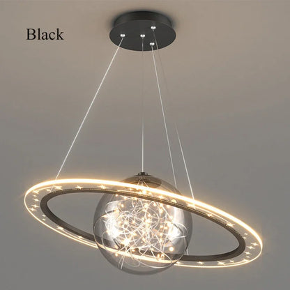DecorBites™ Golden Acrylic LED Chandelier for Luxury Interior Lighting