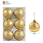 6Pcs/box 6cm Transparent Painting Christmas Ball New Year Xmas Tree Ornaments Decoration for Home 2023 Noel Navidad Gifts