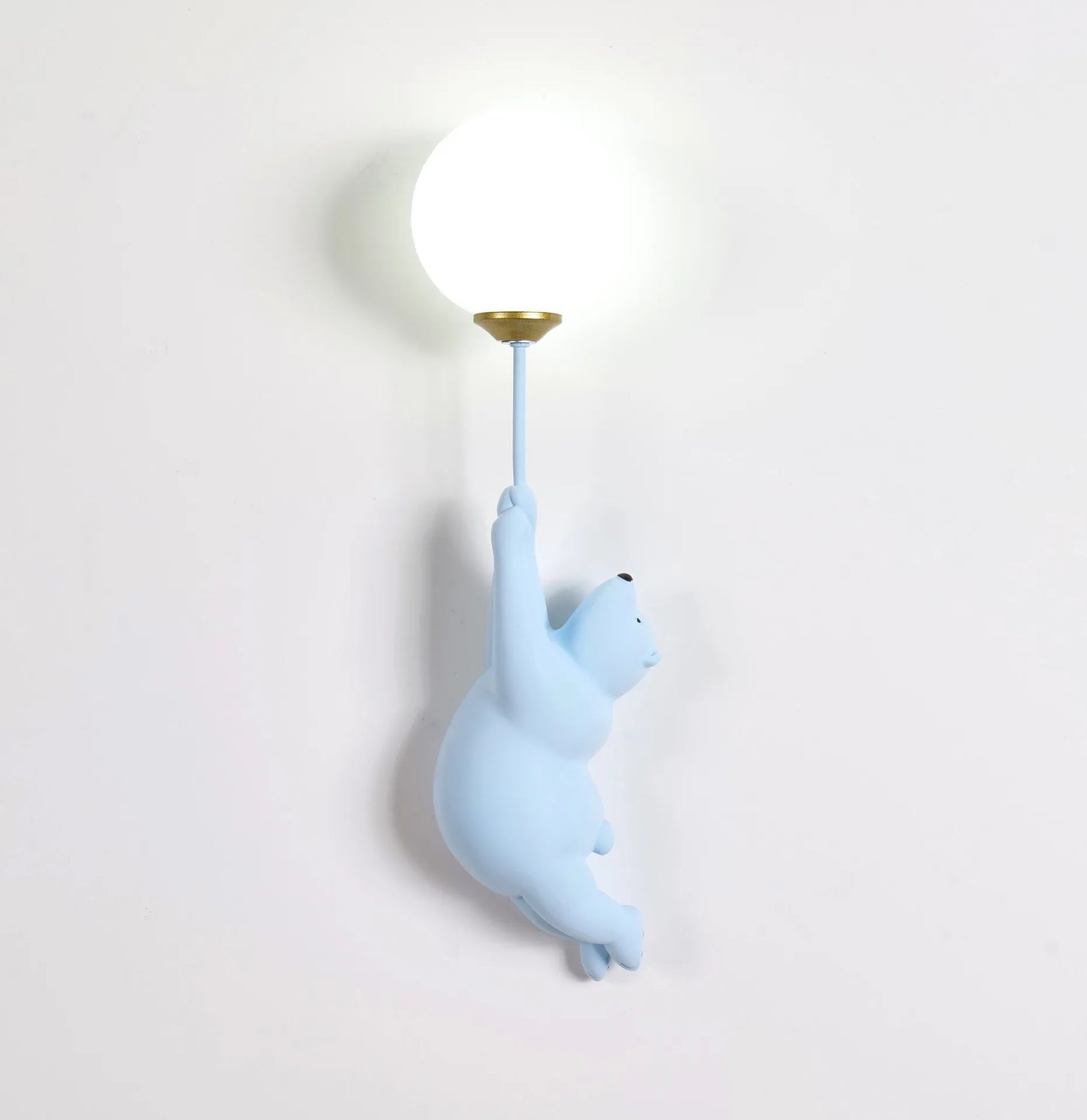 DecorBites™ Kids Bear Moon Wall Lamp | 3D Printed Bedroom Interior Light