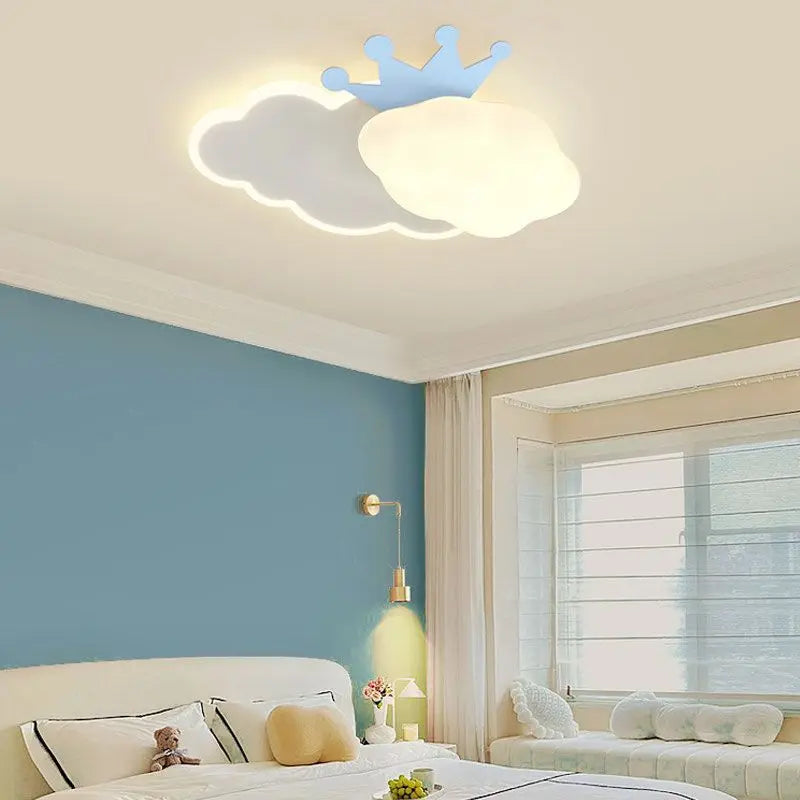 Lámpara de techo DecorBites™ Cream Clouds Rainbow para dormitorio infantil