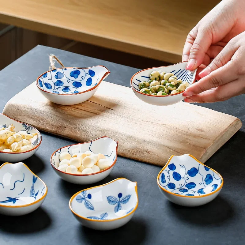 Geometric Ceramic Sauce Dish