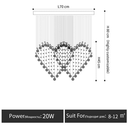 DecorBites™ Crystal Chandelier Table Lamp Set - Modern Minimalist Girl Bedroom & Dining Room