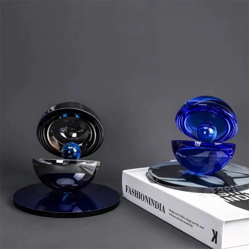 DecorBites™ Crystal Glass Abstract Home Decor Semi-circle Ornaments