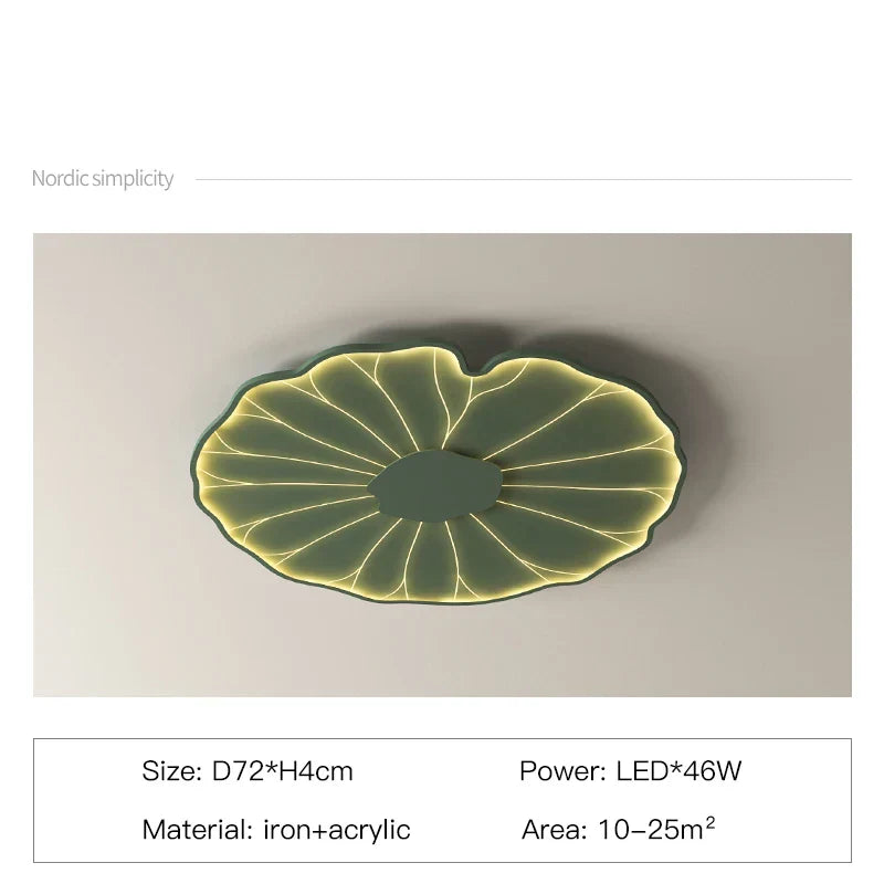 DecorBites™ Lotus Leaf Design LED Ceiling Lamp: Smart Chandelier Light for Home Décor