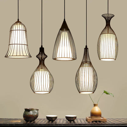 DecorBites™ Iron Cage Pendant Lights for Dining Living Room Bar Cafe Restaurant Industrial Style