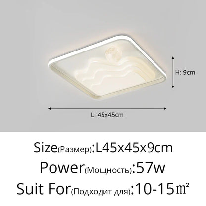 DecorBites™ LED Chandelier: Modern Lighting Fixture for Home Decor, White Lustre Lights