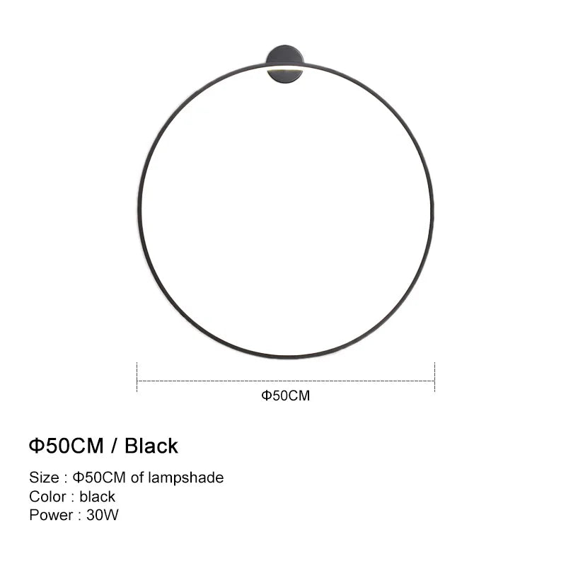 DecorBites™ LED Wall Lights for Modern Circle Decor in Bedroom, Living Room, Restaurant