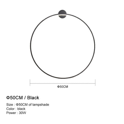 DecorBites™ LED Wall Lights for Modern Circle Decor in Bedroom, Living Room, Restaurant