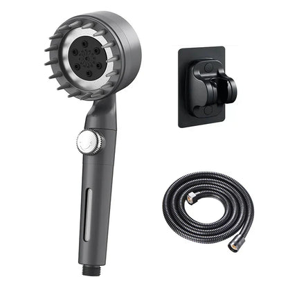 رأس دش DecorBites™ عالي الضغط قابل للتعديل مع 3 أوضاع وقاعدة خرطوم