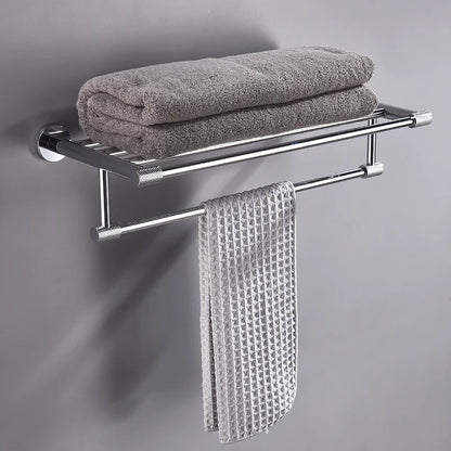 DecorBites™ Bathroom Essentials Set: Towel Bar, Toilet Paper Holder, Bathrobe Hook, Soap Dish, Toilet Brush