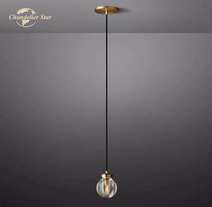 DecorBites™ Crystal Pearl LED Chandelier for Bedroom Dining Kitchen - Modern Small Hanging Pendant Light Fixtures